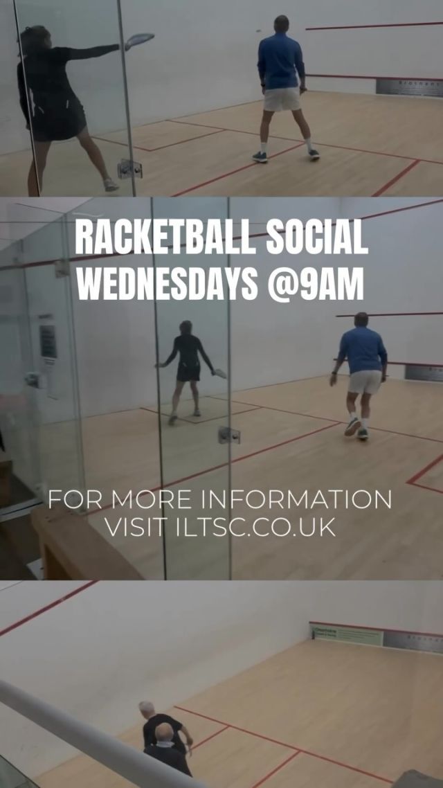 Did you know we offer Racketball as part of our Rackets membership as well?

Great for all ages and abilities, why not come down to our Social on Wednesday mornings at 9am!
Start your Wednesday with a mid-week run around…don’t be shy, come say hello!

If you are a non-member interested in joining feel free to check out our website for more information or email info@iltsc.co.uk

#racketball #squash #racketsport #racketsmember #iltsc #ilkleysport #sport #social #wednesdaymotivation #humpday #fitness #workout #exercise #ilkley #ilkleylife #everyone #welcome #yorkshiresport #yorkshirelife #allages #team #discover #new